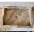 Lavabo sobre encimera de piedra natural pieza única Jef