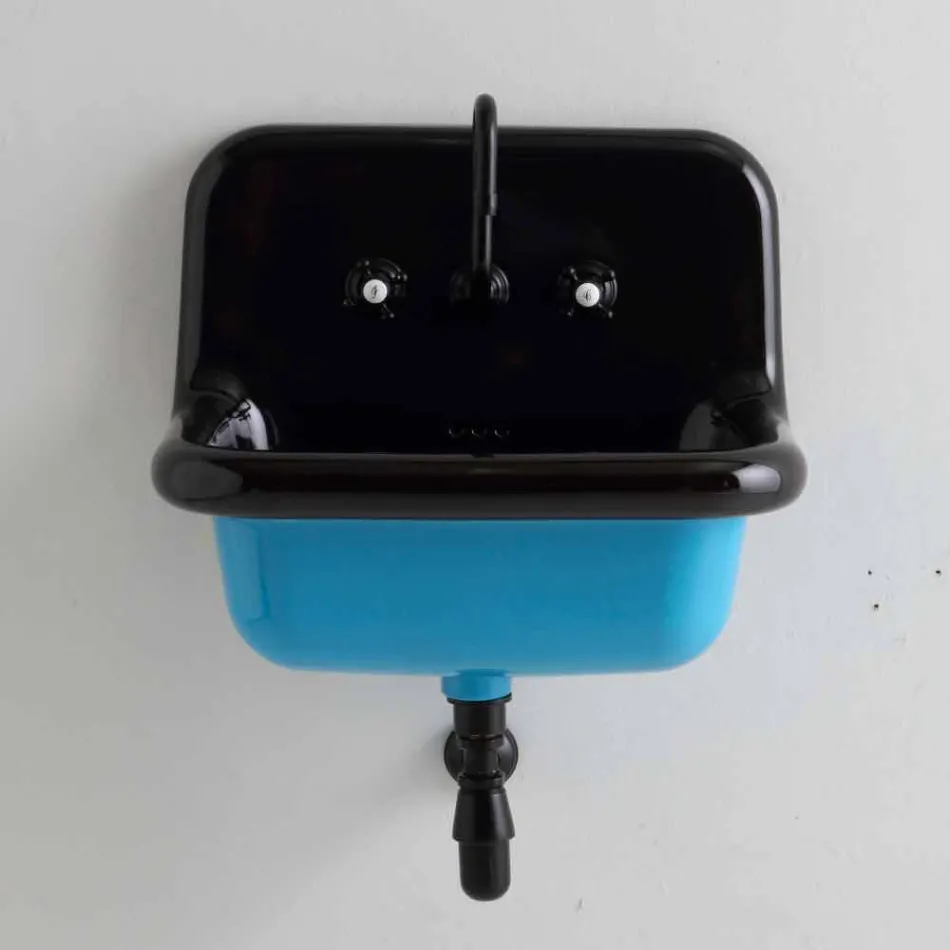 de la pared de lavabo diseño rectangular de dos tonos de cerámica Jacob Viadurini