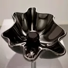 Lavabo de cerámica negro de encimera de diseño moderno fabricado en Italia Rayan Viadurini