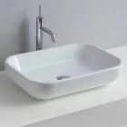Lavabo de diseño de Encimera o Pared en Cerámica Riardo. Viadurini