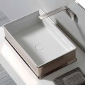 Lavabo sobre encimera de cerámica de diseño moderno hecho en Italia Debora