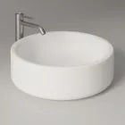 Lavabo de cerámica sobre encimera de 42 cm de diámetro fabricado en Italia - Niña Viadurini
