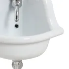 Lavabo de esquina independiente de cerámica de color moderno 42 cm - Angelino Viadurini