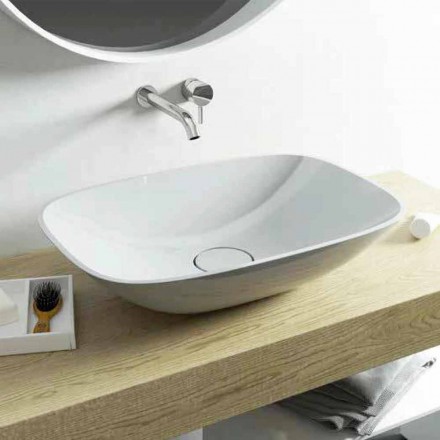 Baño moderno, lavabo, ba independiente, hecho en Italia Taormina Medium Viadurini