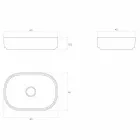 Lavabo de encimera independiente hecho en Italia, Formicola Viadurini