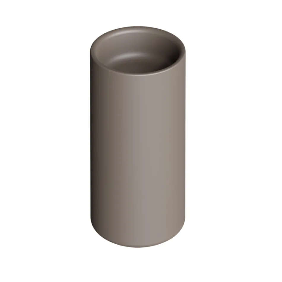 Lavabo de encimera de cerámica de pie fabricado en Italia - Ragazza Viadurini