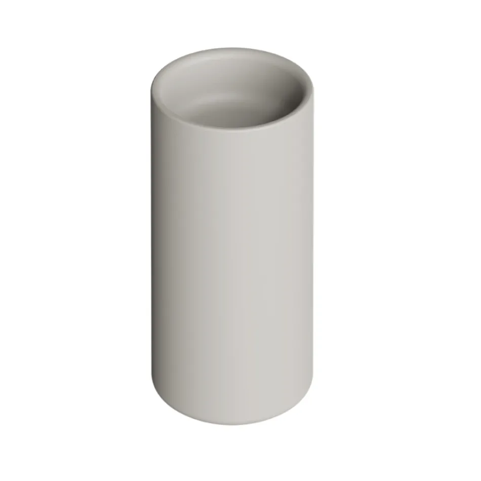 Lavabo de encimera de cerámica de pie fabricado en Italia - Ragazza Viadurini