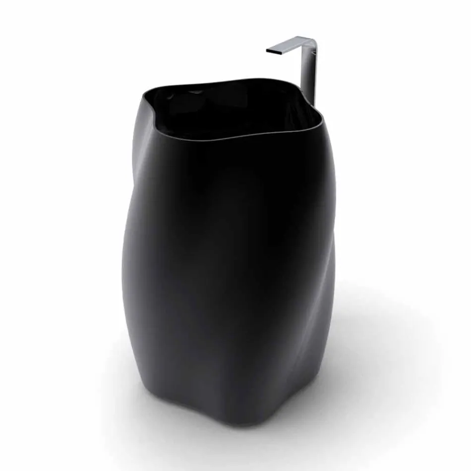 Lavabo de diseño moderno. Flor hecha en Italia. Viadurini