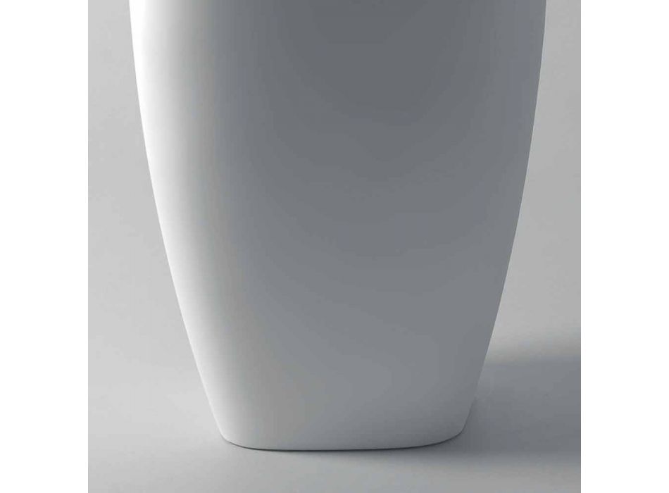 Lavabo de cerámica de diseño moderno Gais, hecho en Italia Viadurini