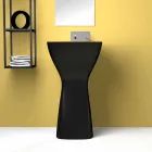 Lavabo de cerámica moderno independiente hecho en Italia, Firmino Viadurini