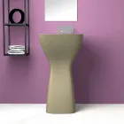 Lavabo de cerámica moderno independiente hecho en Italia, Firmino Viadurini