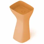 Lavabo de cerámica moderno independiente hecho en Italia, Firmino Viadurini