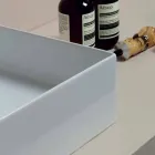 Lavabo de cerámica de diseño moderno Sun 60x37, hecho en Italia Viadurini