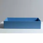 Lavabo de cerámica de diseño moderno Sun 60x37, hecho en Italia Viadurini