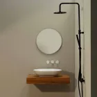 Encimera de lavabo de cerámica de diseño moderno hecha en Italia Viadurini