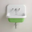Lavabo rectangular de cerámica de color inferior Jordan Viadurini