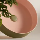 Lavabo en gres porcelánico de diferentes acabados Made in Italy - Sobre Viadurini