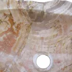 Fregadero encimera de madera fósil Goa sola pieza Viadurini