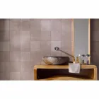 Lavabo sobre encimera hecho a mano de Pietra di Fiume - Aurea Viadurini