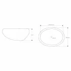 Lavabo sobre encimera hecho a mano de Pietra di Fiume - Aurea Viadurini