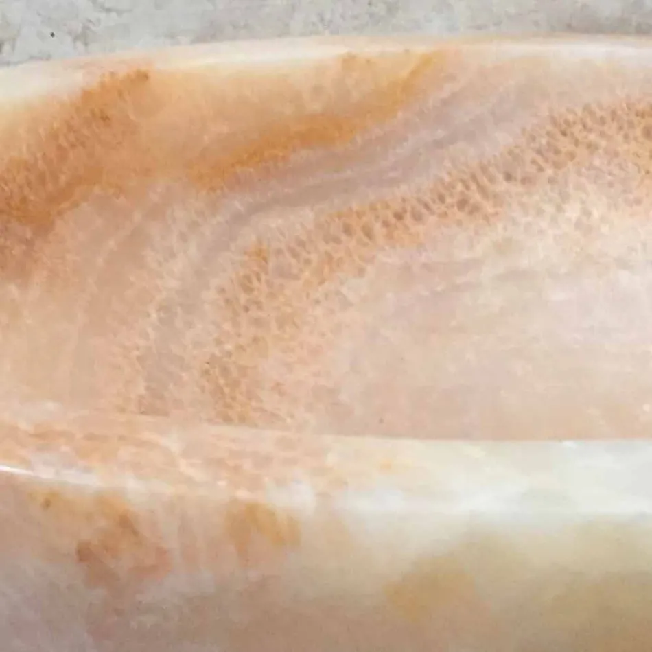 Ana design lavabo de piedra natural en diseño, hecho a mano Viadurini