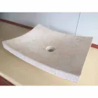 Lavabo en piedra natural del diseño Love white, pieza única Viadurini