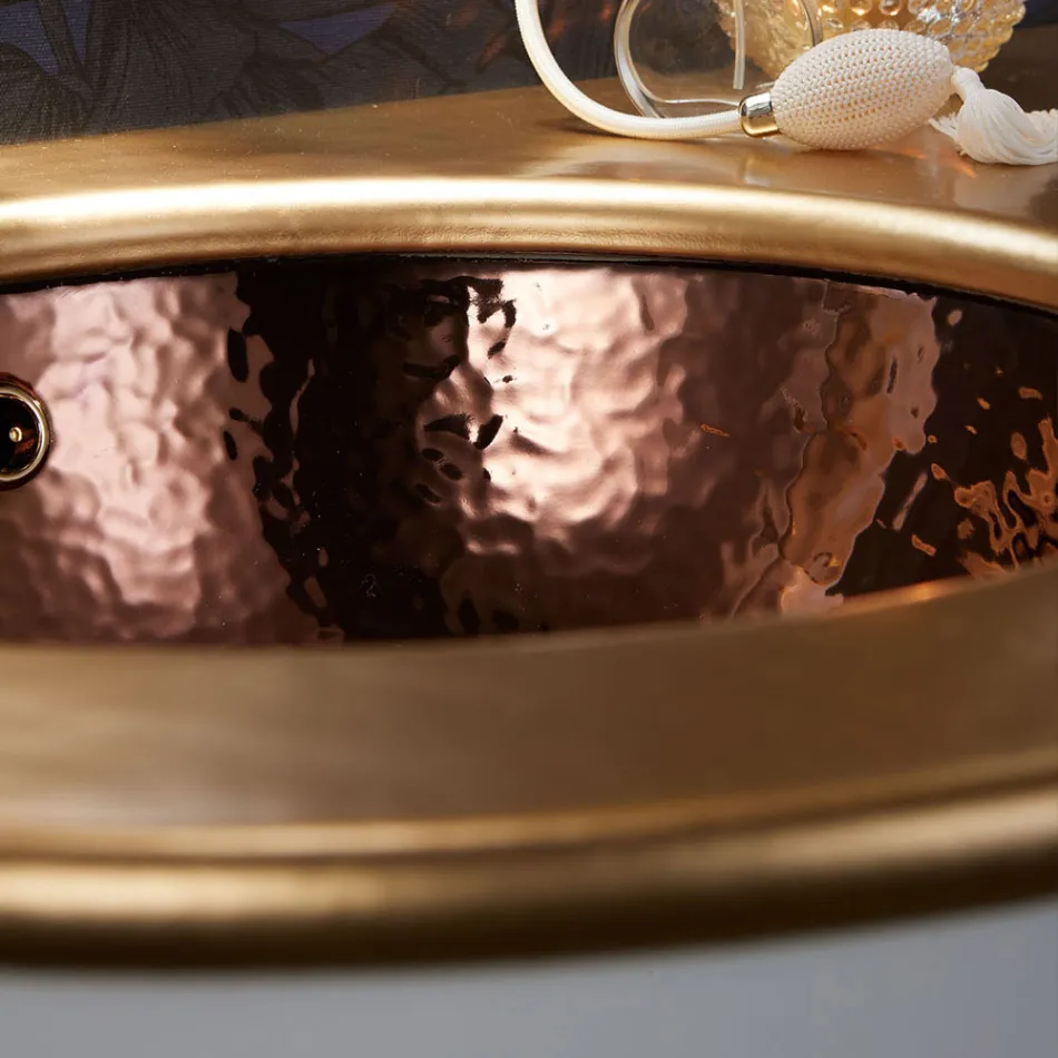 Lavabo empotrado en Fire Clay de 3 acabados Made in Italy - Erioli Viadurini