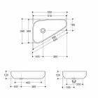 Lavabo sobre encimera moderno en cerámica dorada hecho en Italia Sofía Viadurini