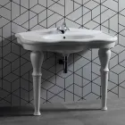 Lavabo moderno de pared con o sin patas, L90 cm en Avise Ceramic Viadurini