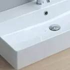 Lavabo de un orificio para soporte o pared en cerámica Coliviata Colivi Viadurini