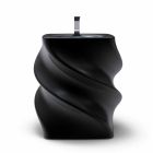 Lavabo de diseño moderno negro lavabo Twist hecho en Italia Viadurini