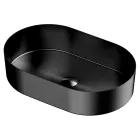 Lavabo sobre encimera ovalado en acero inoxidable en diferentes acabados - Anemone Viadurini