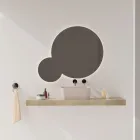 Lavabo de Cerámica Disponible en Diferentes Colores Made in Italy - Basket Viadurini