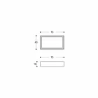 Lavabo sobre encimera rectangular y moderno en piedra de diseño - Farartlav3 Viadurini