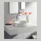 Lavabo de baño semiencastrado de Fire Clay Made in Italy - Erasmo Viadurini
