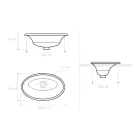 Lavabo semiencastrado en Fire Clay con Paisaje de Deruta Made in Italy - Principe Viadurini