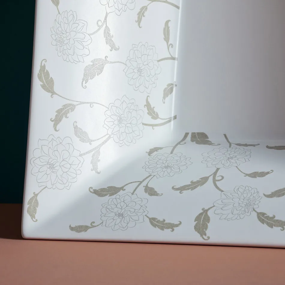 Lavabo semiencastrado en Fire Clay de Diferentes Acabados Made in Italy - Ultima Viadurini