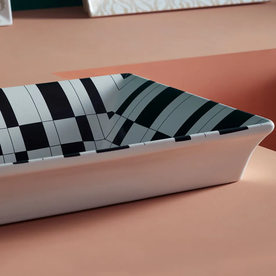 Lavabo semiencastrado en Fire Clay de Diferentes Acabados Made in Italy - Ultima Viadurini