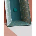 Lavabo semiencastrado en Fire Clay de Diferentes Acabados Made in Italy - Ultima Viadurini