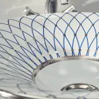 Lavabo semiencastrado en Fire Clay en diferentes acabados Made in Italy - Capatosta Viadurini