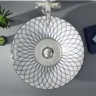 Lavabo semiencastrado en Fire Clay en diferentes acabados Made in Italy - Capatosta Viadurini