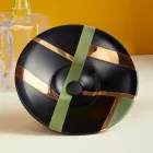 Lavabo semiencastrado en porcelana francesa de primera calidad - Pausa Viadurini