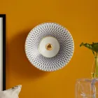 Lavabo semiencastrado en porcelana francesa de primera calidad - Pausa Viadurini