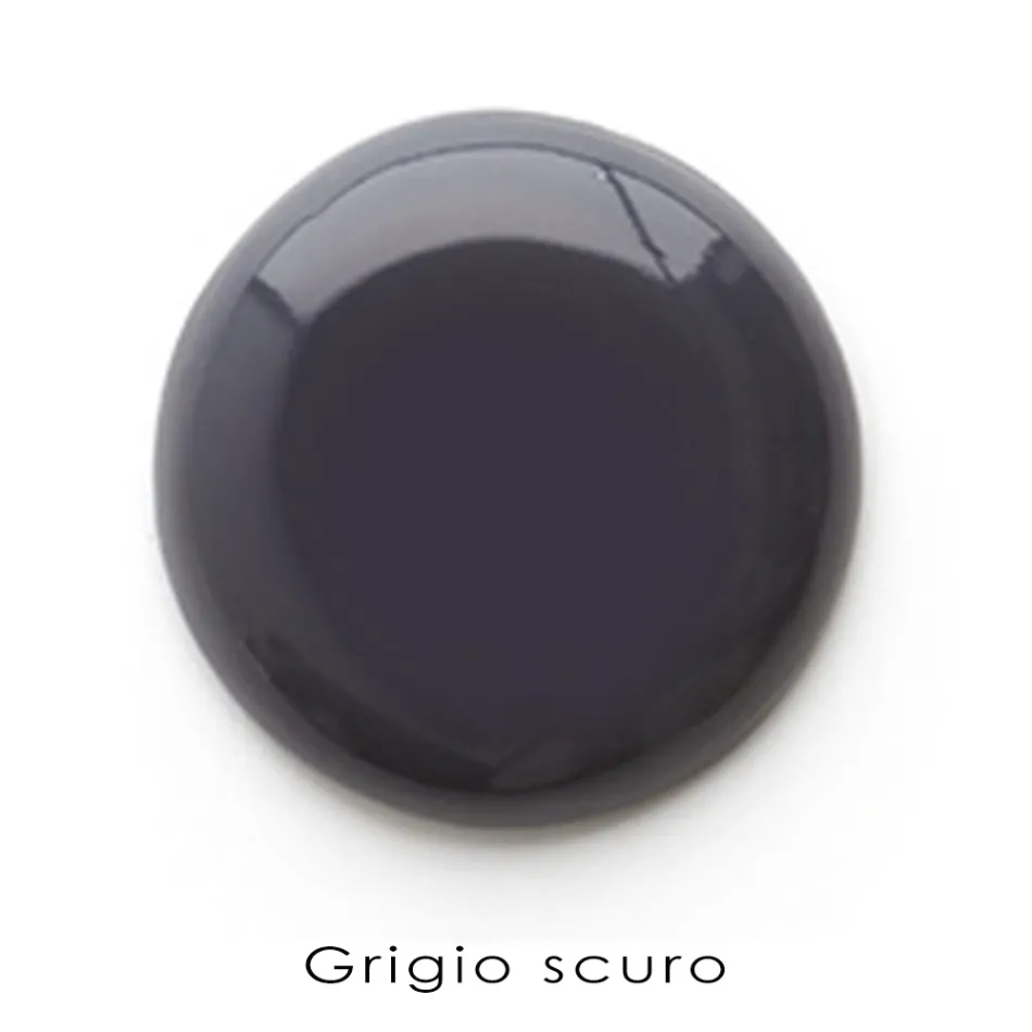 Lavabo suspendido angular de cerámica blanca y coloreada 42 cm - Angelino Viadurini