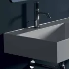 Lavabo de cerámica de pared de diseño moderno Sun 120x45 cm made in Italy Viadurini