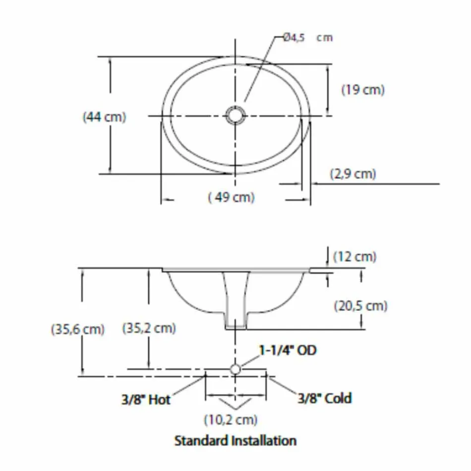 Bajo hundimiento barroco en arcilla de fuego y oro hecho en Italia, Egeo Viadurini