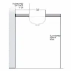 Lavabo bajo encimera barroco en arcilla fuego y platino hecho en Italia, Egeo Viadurini