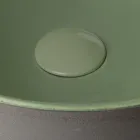 Lavabo sobre encimera en Raku oscuro fabricado en Italia - Drip Viadurini