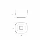 Fregadero de pie independiente, fabricado en Italia, Lallio Viadurini