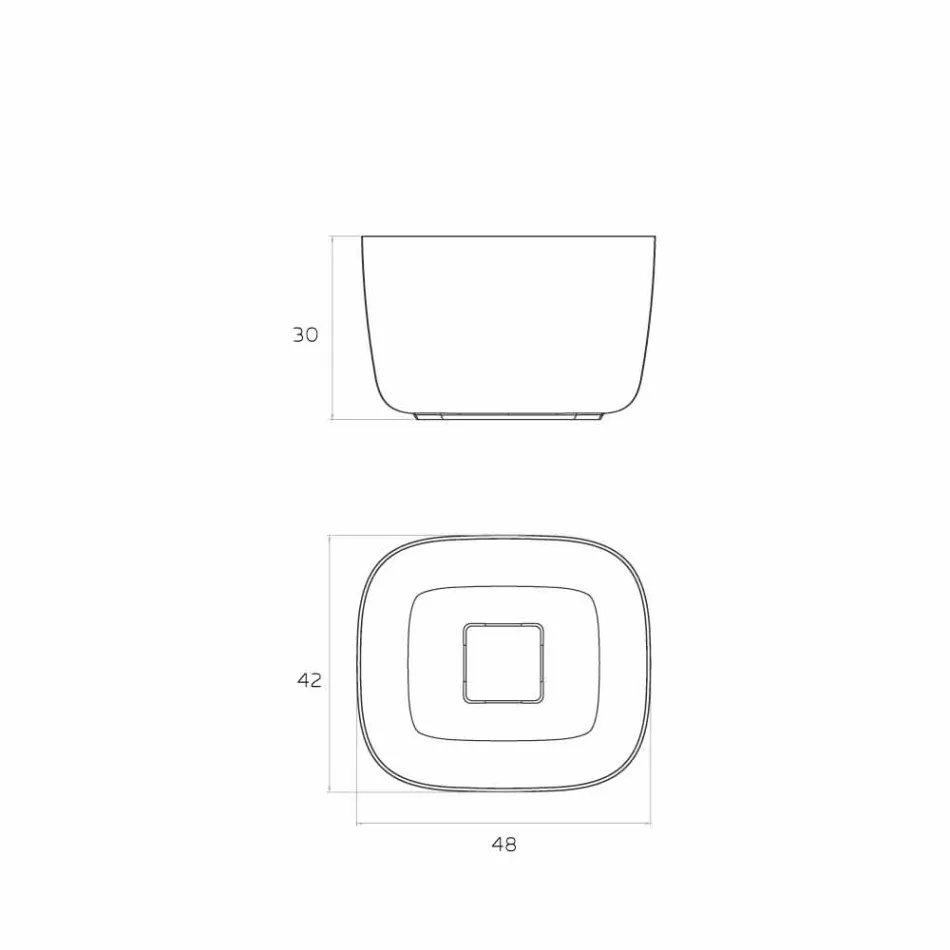 Fregadero de pie independiente, fabricado en Italia, Lallio Viadurini
